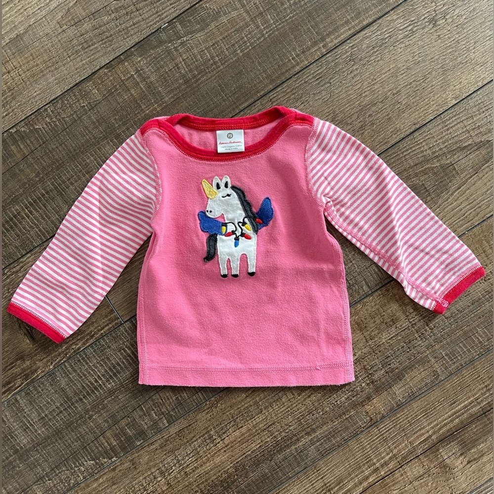 Hanna Andersson//Size 75 (12-18m) - Organic Cotton Tee